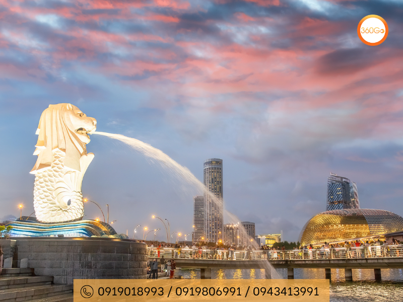 Merlion là một biểu tượng độc đáo Singapore - Du lịch 360Go